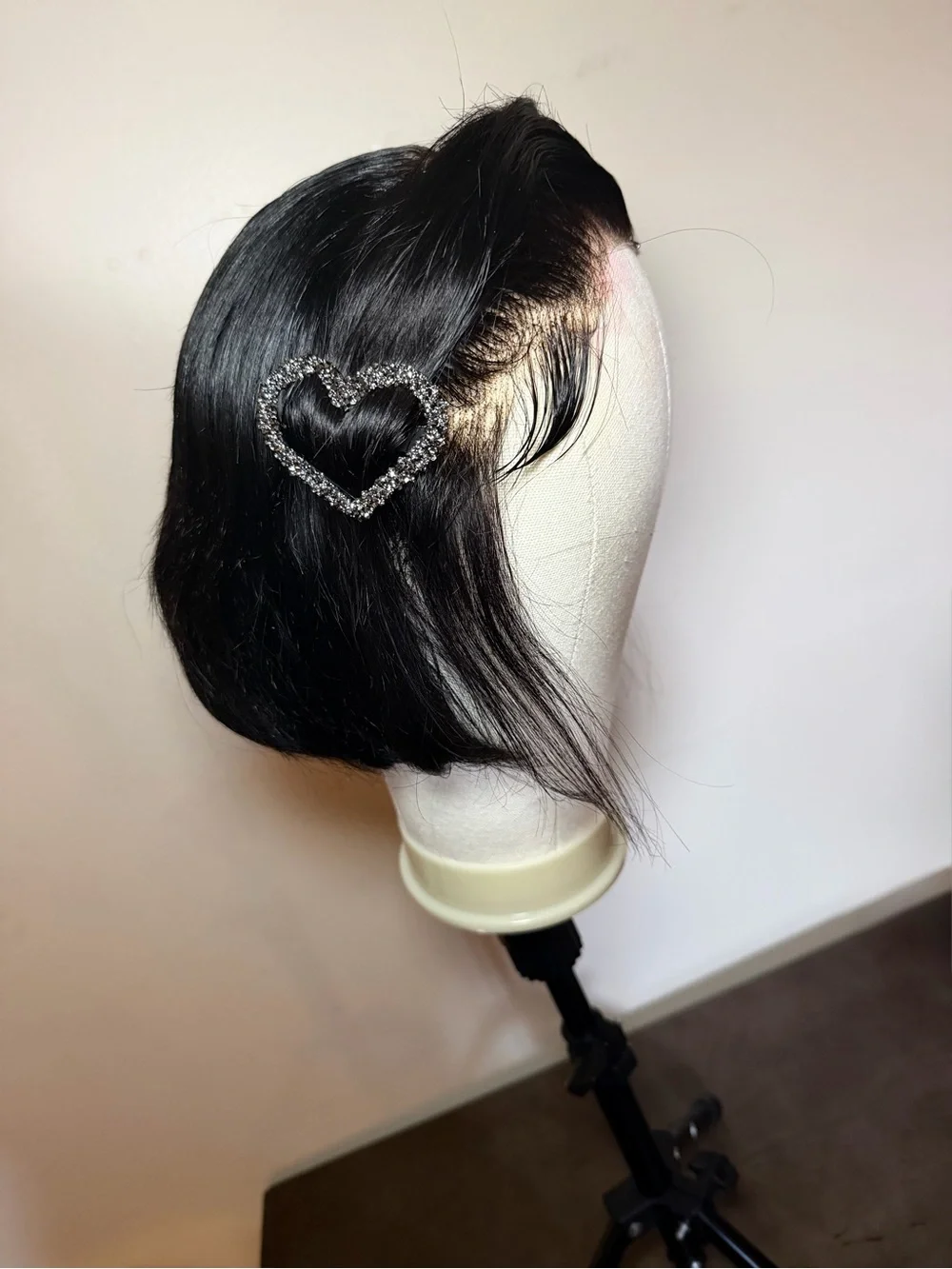 Custom 10” Human Hair Lace Front Wig – Ready to Wear ✨